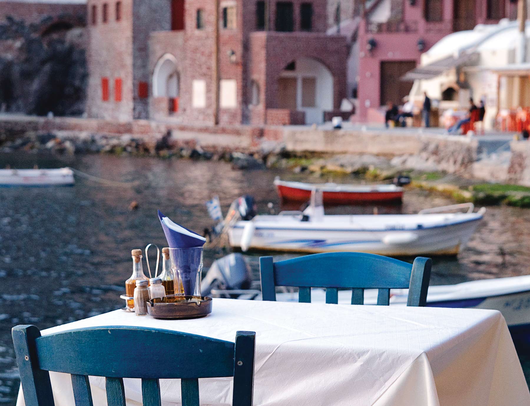 Gallery Sunset Ammoudi taverna Santorini restaurant in Ammoudi bay